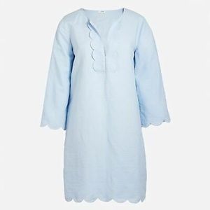 J crew light blue linen coverup, great condition